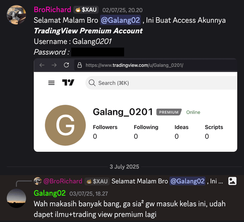 Fitur TradingView Premium